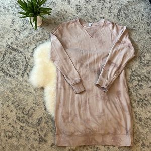 Old navy sweatshirt dress in pink tie dye! Size large tall